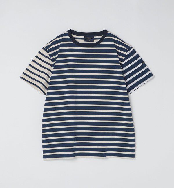 SHIPS「【BATEAUX DE SHIPS別注】Le Minor: ボーダー クルーネック Tシャツ」|Tシャツ・カットソー|