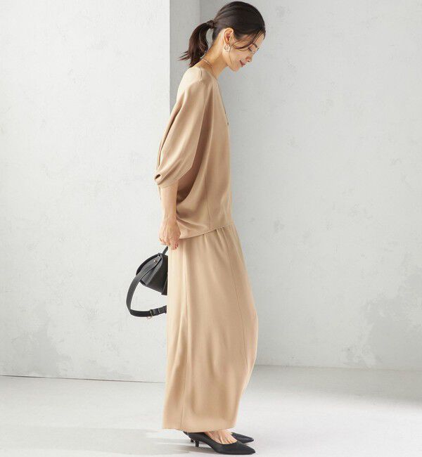 SHIPS for women「〈接触冷感 / 手洗い可能〉アセテート混 バック サテン ドルマン ブラウス」|シャツ・ブラウス|