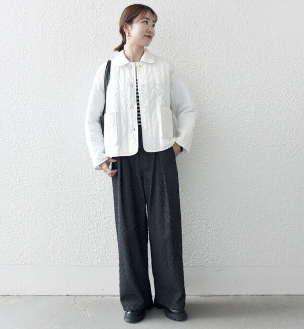 SHIPS any「bon_meur:〈手洗い可能〉中綿 エンブロ キルト コンパクト ジャケット」|その他|