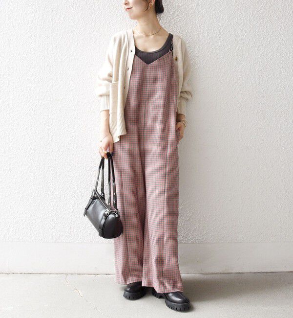 SHIPS any「SHIPS any:〈洗濯機可能〉ガンクラブ チェック サロペット パンツ」|オールインワン|