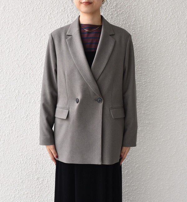 SHIPS Colors 「SHIPS Colors:ウールライク ダブルボタン ジャケット2（セットアップ対応可能）◇」|テーラードジャケット|