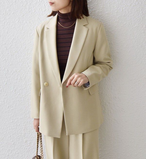 SHIPS Colors 「SHIPS Colors:ウールライク ダブルボタン ジャケット2（セットアップ対応可能）◇」|テーラードジャケット|