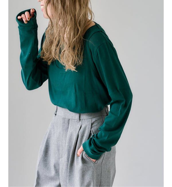 OUTDOOR PRODUCTS Usual Things「追加7 シアーリブルーズロンTEE」|Tシャツ・カットソー|グリーン