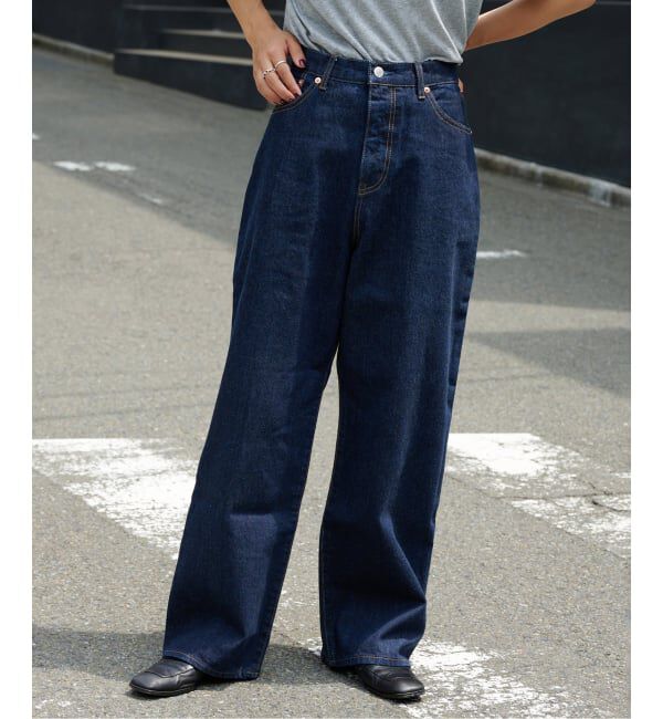 OUTDOOR PRODUCTS Usual Things「追加5 ULTデニムハイライズルーズ5PKT」|デニム|