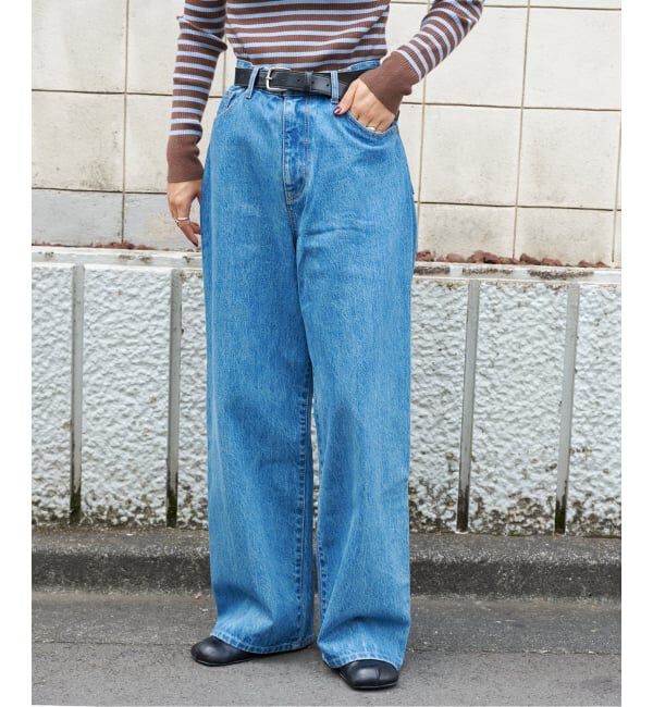 OUTDOOR PRODUCTS Usual Things「追加5 ULTデニムハイライズルーズ5PKT」|デニム|