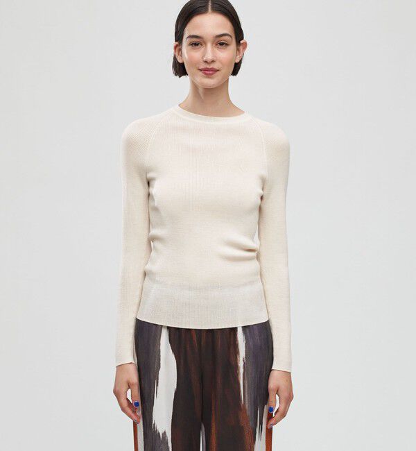 DES PRES「ウーステッドウールリブ クルーネックプルオーバー」|ニット・セーター|