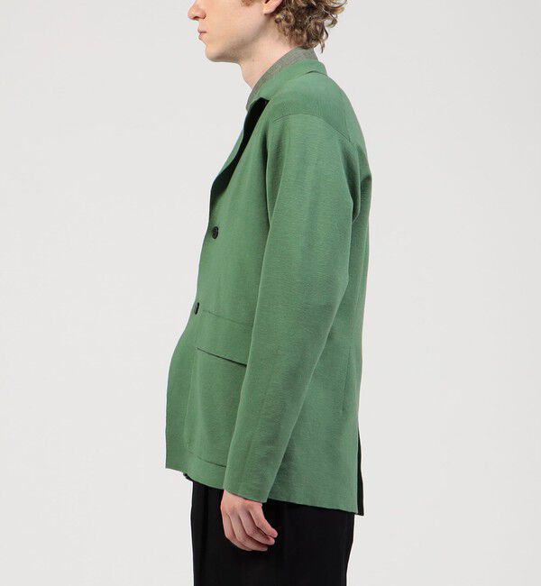 TOMORROWLAND MENS「コットンリネンミラノリブ ニットジャケット」|ニット・セーター|