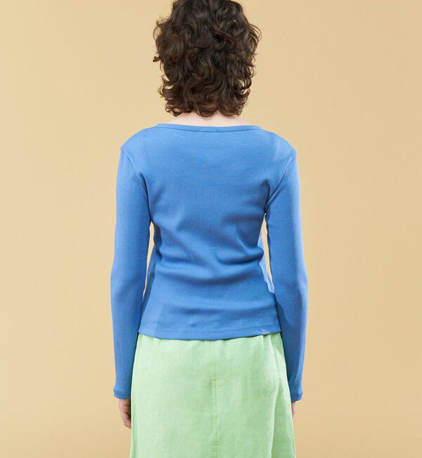 DES PRES「スモールライトリブ クルーネックカーディガン」|カーディガン|