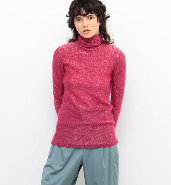 BACCA「モヘヤラメラッピングニットブラウス」|ニット・セーター|