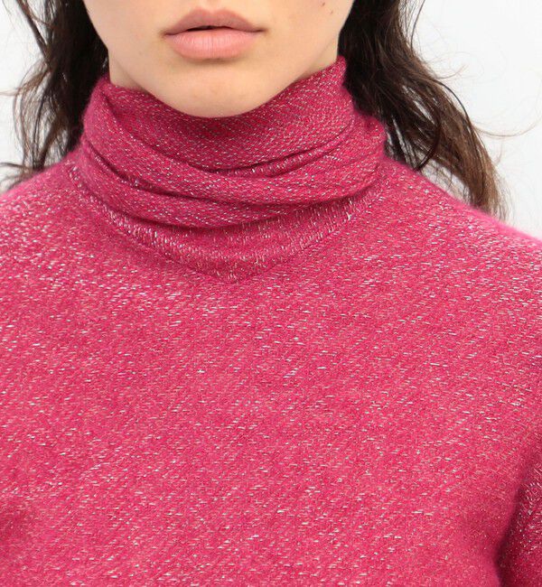 BACCA「モヘヤラメラッピングニットブラウス」|ニット・セーター|