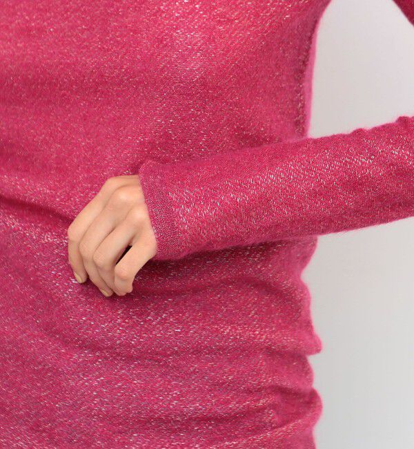 BACCA「モヘヤラメラッピングニットブラウス」|ニット・セーター|