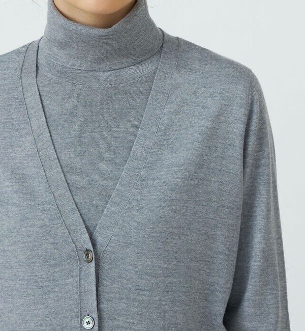 TOMORROWLAND collection「エクストラファインウール Vネックカーディガン」|カーディガン|