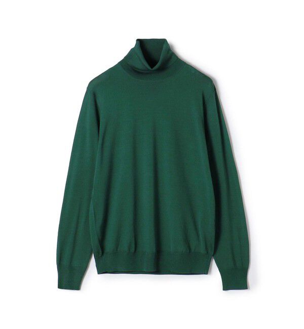TOMORROWLAND MENS「TOMORROWLAND TRICOT スーパーファインメリノウール タートルネックニット S WOOL」|ニット・セーター|57 カーキ