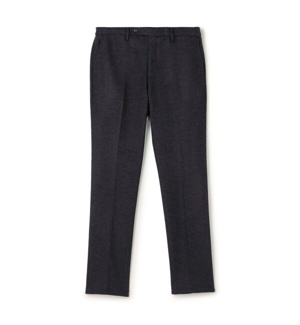 TOMORROWLAND MENS「ウールコットンダブルジャガード イージースラックス」|スラックス|68 ネイビー系