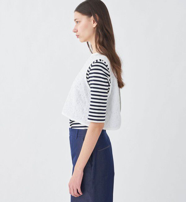 TOMORROWLAND collection「シャーリングフラワー フロンタブルトップス」|その他|