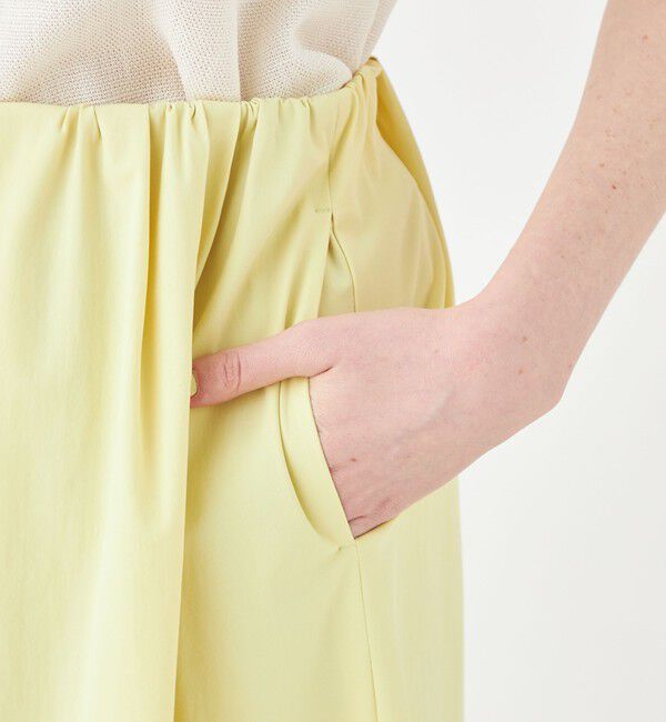 Ballsey「ラッシュストレッチ タックギャザースカート」|フレア|