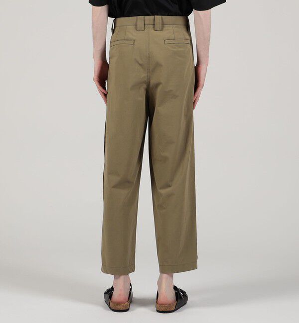 TOMORROWLAND MENS「コットンウェザー タックパンツ」|チノ|