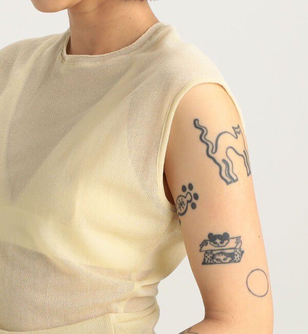 Edition「ツイストシアー ノースリーブトップス」|Tシャツ・カットソー|