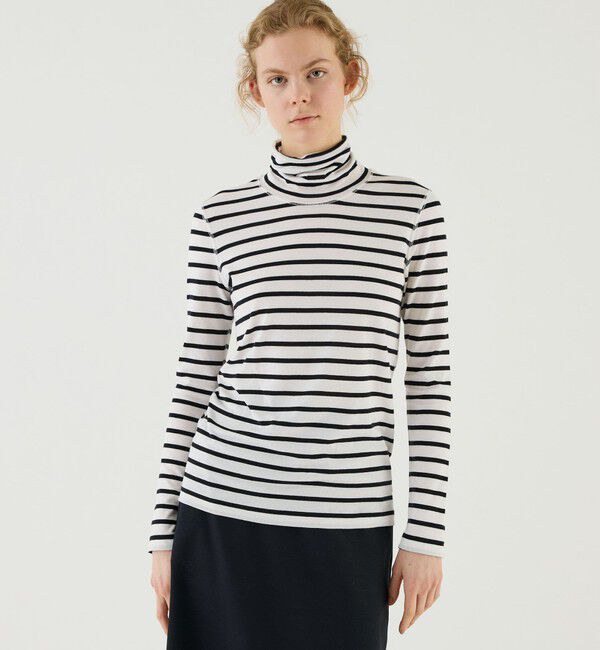 GALERIE VIE「パウダーコットン タートルネックプルオーバー」|Tシャツ・カットソー|