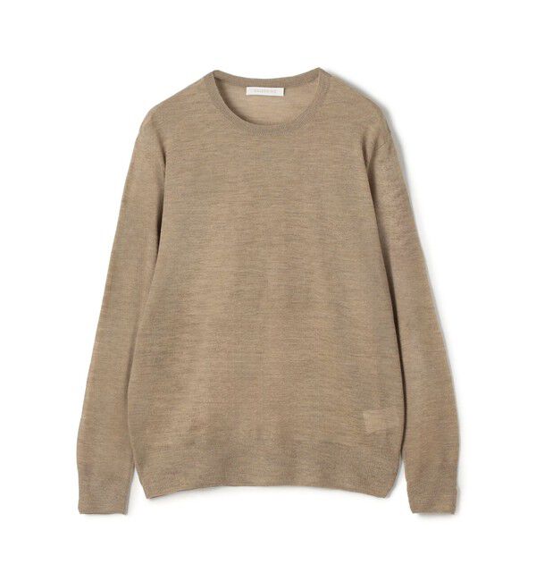 GALERIE VIE「 ウーステッドカシミヤ クルーネックプルオーバー」|ニット・セーター|45 キャメル