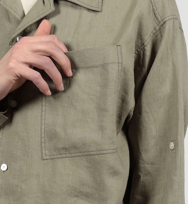 TOMORROWLAND MENS「リネン 4ポケット サファリシャツ」|シャツ・ブラウス|