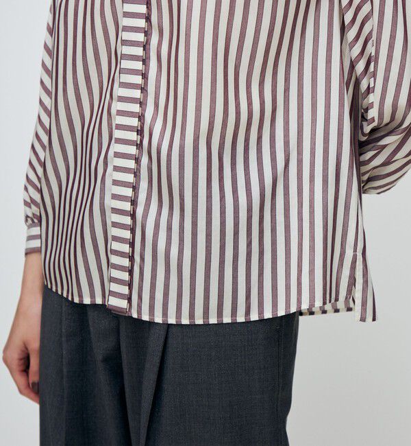 TOMORROWLAND collection「トラックストライプ ヨークスリーブブラウス」|シャツ・ブラウス|