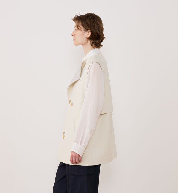 GALERIE VIE「ウールダブルフェイス トレンチベスト」|ダウンベスト・ベスト|