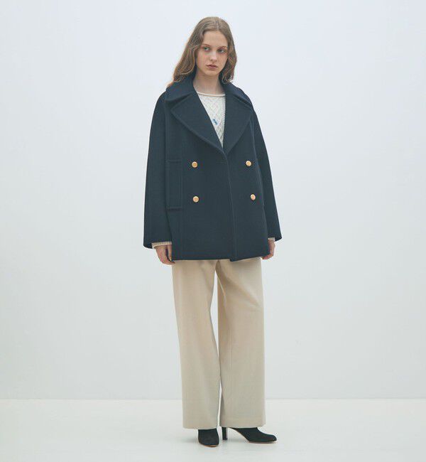 MACPHEE「ケーブルエンブロイダリー ボートネックプルオーバー」|ニット・セーター|