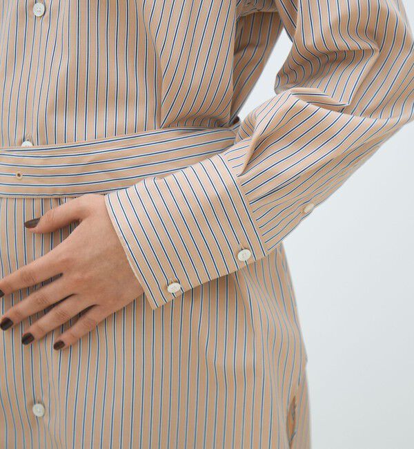 MACPHEE「コットンブロード ベルト付きチュニックシャツ」|チュニック|