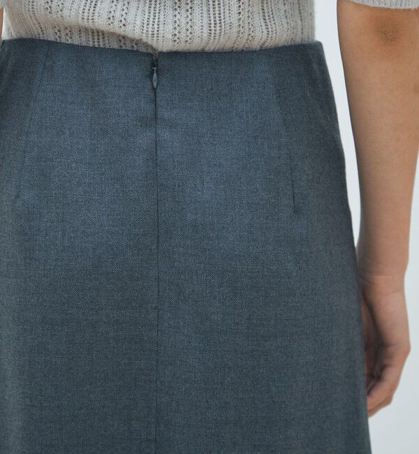MACPHEE「ウールナチュラルストレッチ プリーツスカート」|スカート|