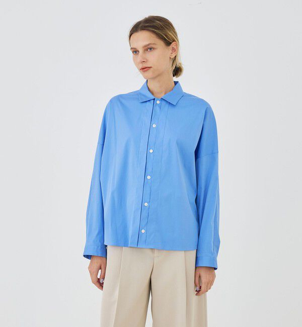 GALERIE VIE「ストレッチタイプライター フロントタックシャツ」|シャツ・ブラウス|