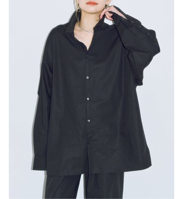  「《予約》OVERシャツ」|シャツ・ブラウス|ブラック
