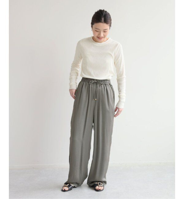 EMILYWEEK「コットンカシミヤテレコクループルオーバー」|Tシャツ・カットソー|