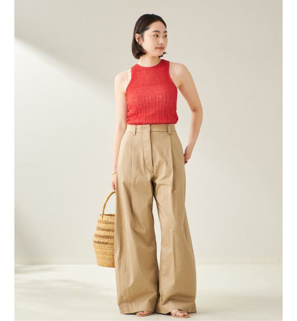 Plage「ENRICA / エンリカ SHEER RIB ノースリーブ」|ニット・セーター|