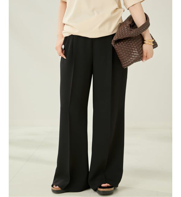 Plage「les Tendre easy care スラックス」|スラックス|