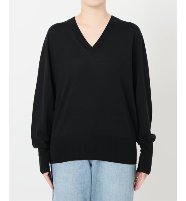 IENA「《追加》18G Vネックプルオーバー」|ニット・セーター|