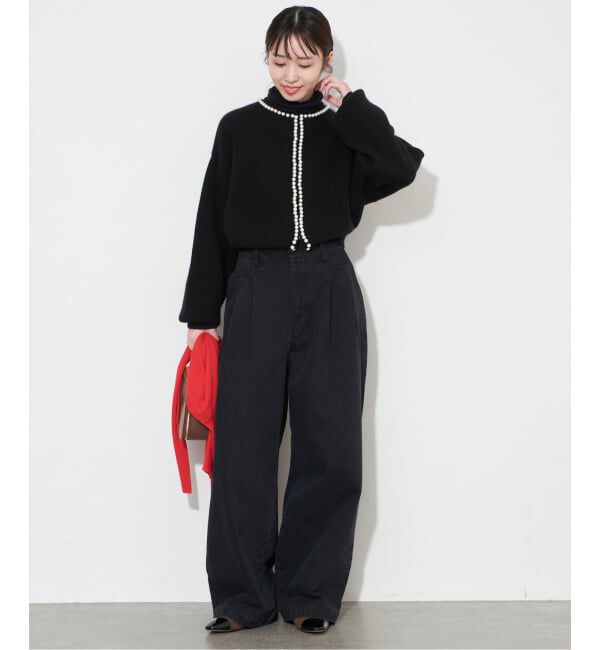 SLOBE IENA「スイビリブタートルネックプルオーバー」|ニット・セーター|