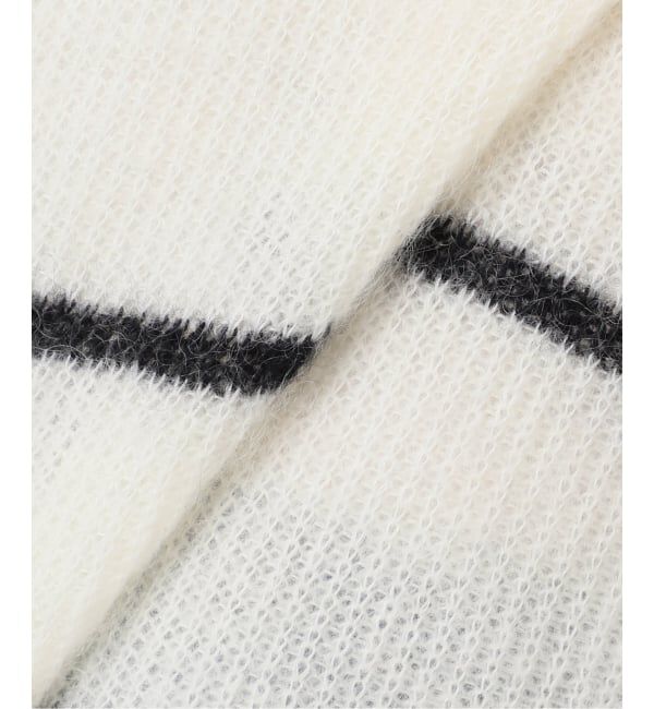 IENA「モヘヤミックスボーダーハイネックプルオーバー」|ニット・セーター|