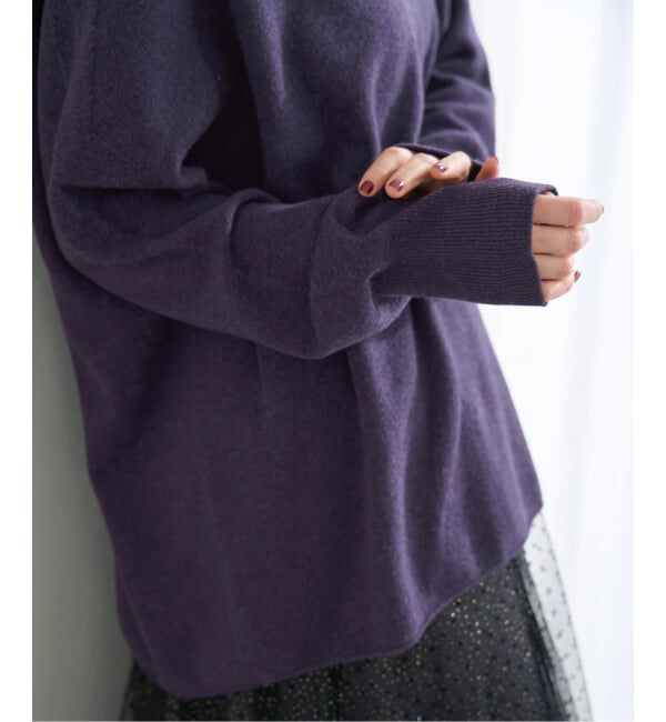 IENA「《追加3》Fineニュージーウール ニュアンス Vプルオーバー」|ニット・セーター|