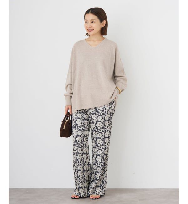 IENA「《追加3》Fineニュージーウール ニュアンス Vプルオーバー」|ニット・セーター|