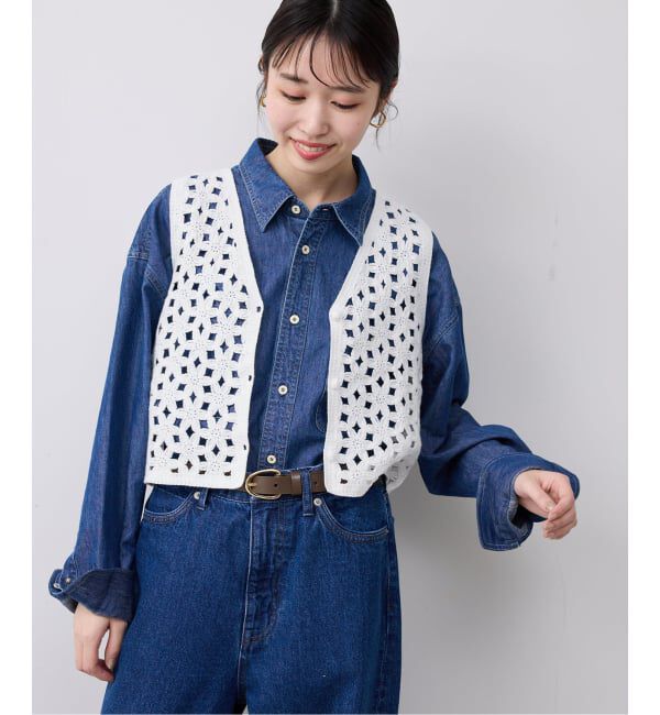 SLOBE IENA「《予約》エンブロイダリーベスト」|ベスト・ジレ|