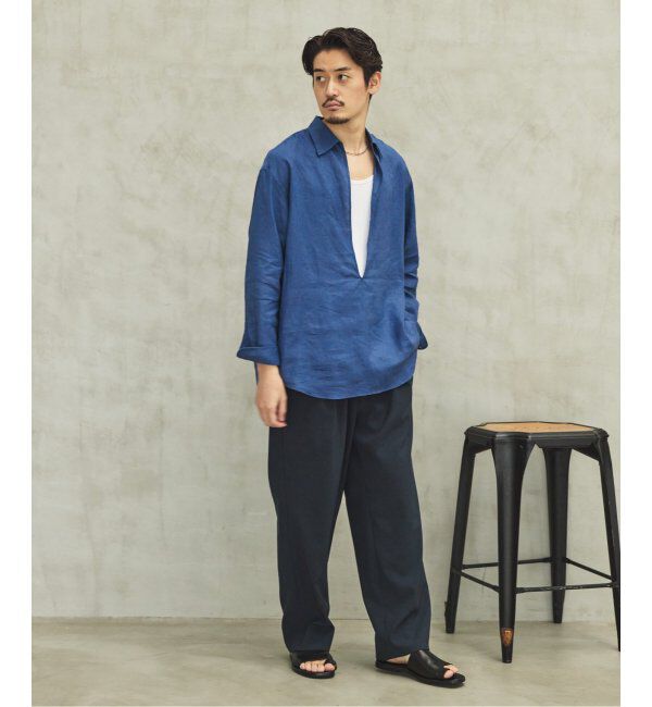 EDIFICE「《追加》リネン スキッパー シャツ」|シャツ・ブラウス|