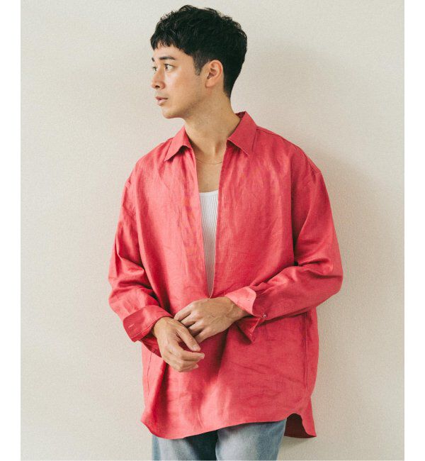 EDIFICE「《追加》リネン スキッパー シャツ」|シャツ・ブラウス|