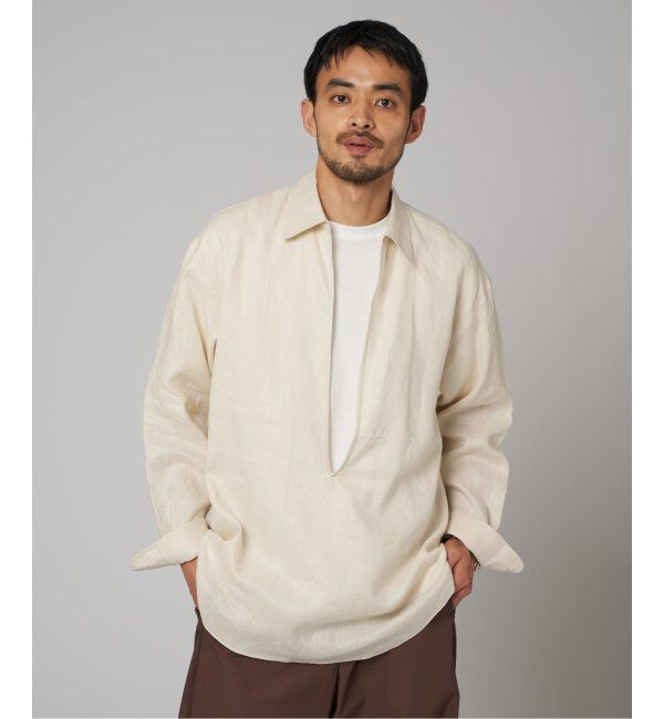 EDIFICE「《追加》リネン スキッパー シャツ」|シャツ・ブラウス|