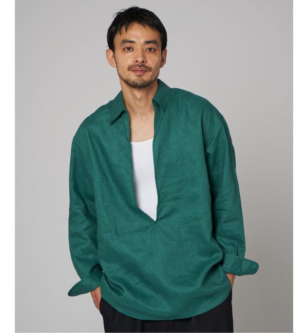 EDIFICE「《追加》リネン スキッパー シャツ」|シャツ・ブラウス|