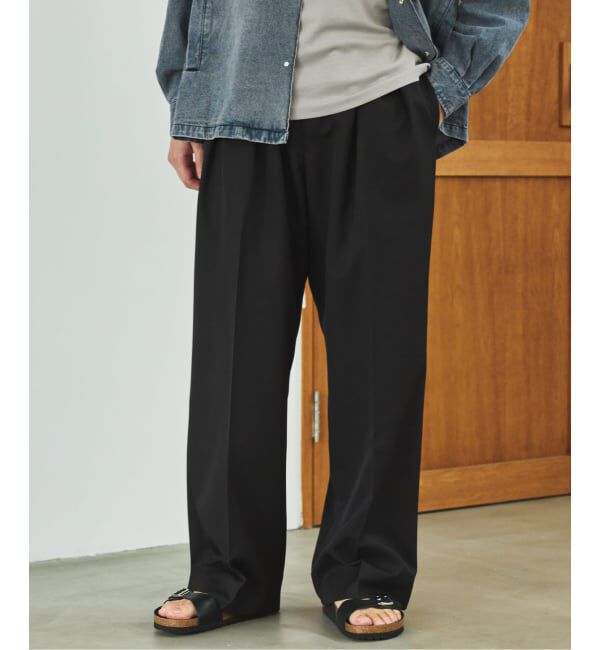 EDIFICE「ラフトップ ウルトラ ワイドパンツ」|スラックス|
