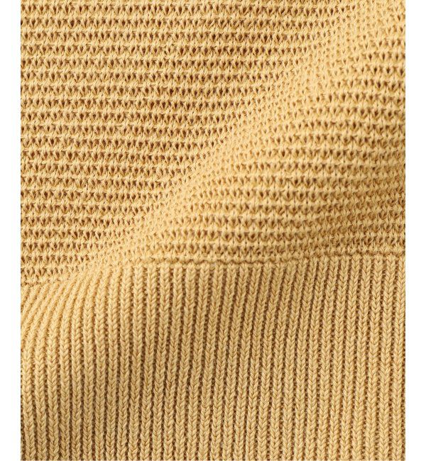 EDIFICE「メッシュ ハーフスリーブ スキッパー」|ニット・セーター|