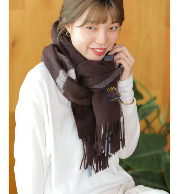 追加》【TWEEDMILL/ツイードミル】 チェックストール（JOURNAL