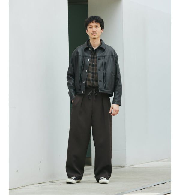 JOURNAL STANDARD「ダブル クロス オーバー パンツ」|スラックス|