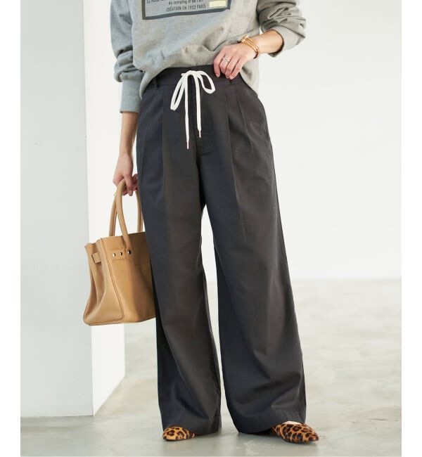 Spick and Span「《追加》コットンレーヨンドロストフレアパンツ」|その他|